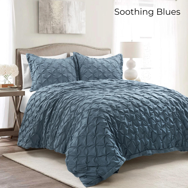 Ravello Pintuck Soft Oversized Duvet Cover Set