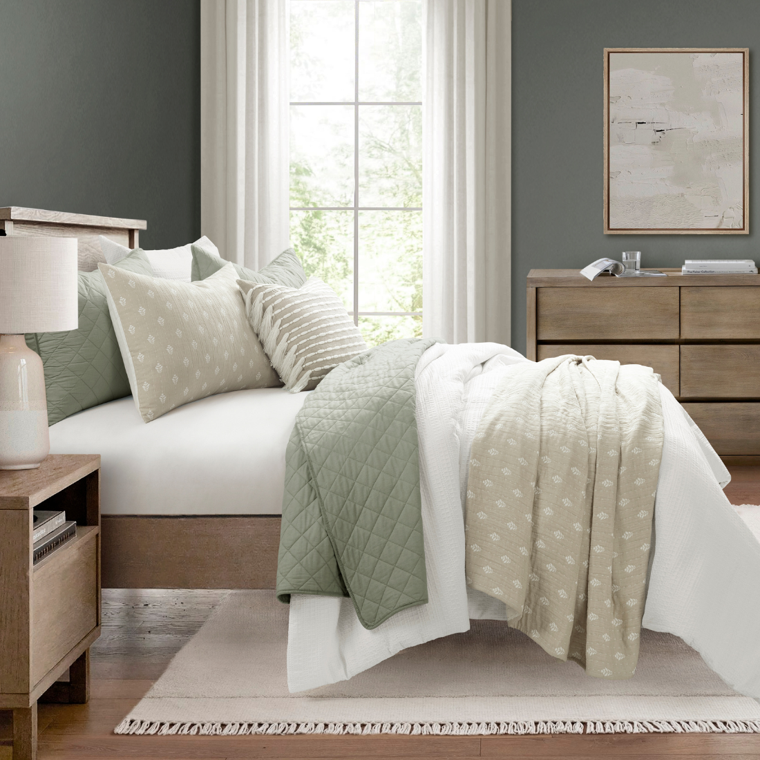 Bedding Bundle: Sydney Quilt Set + Ava Diamond Quilt Set