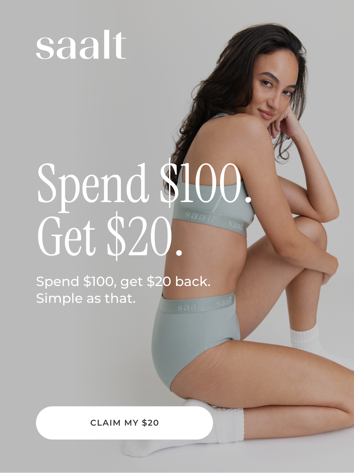 Spend $100. Get $20. Spend $100, get $20 back. Simple as that.  [CLAIM MY $20]