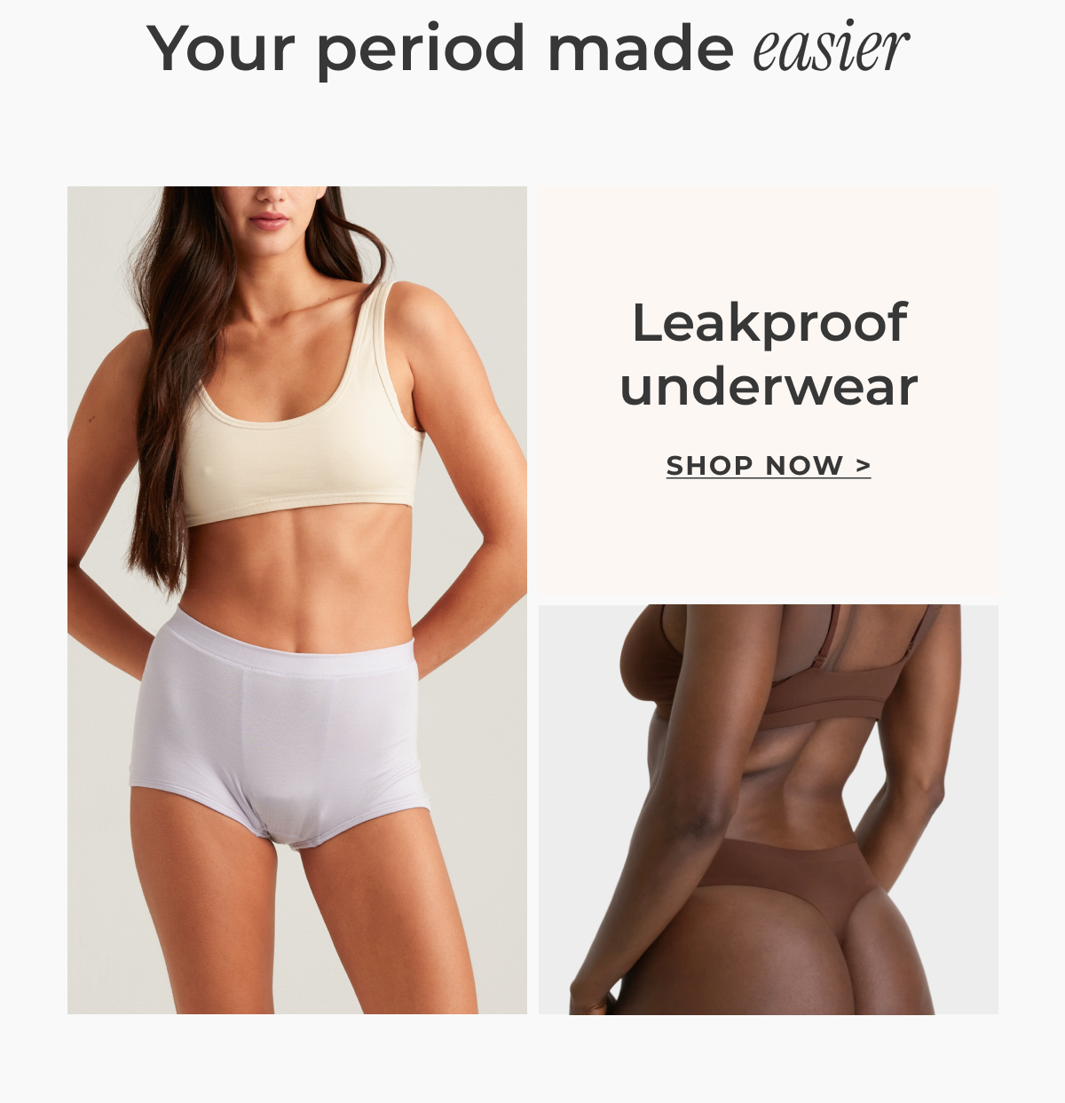 Shop the Leakproof Underwear