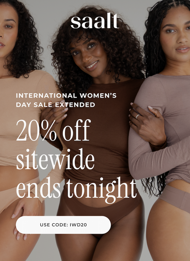 This International Women's Day Sale extended. 20% off sitewide ends at midnight.