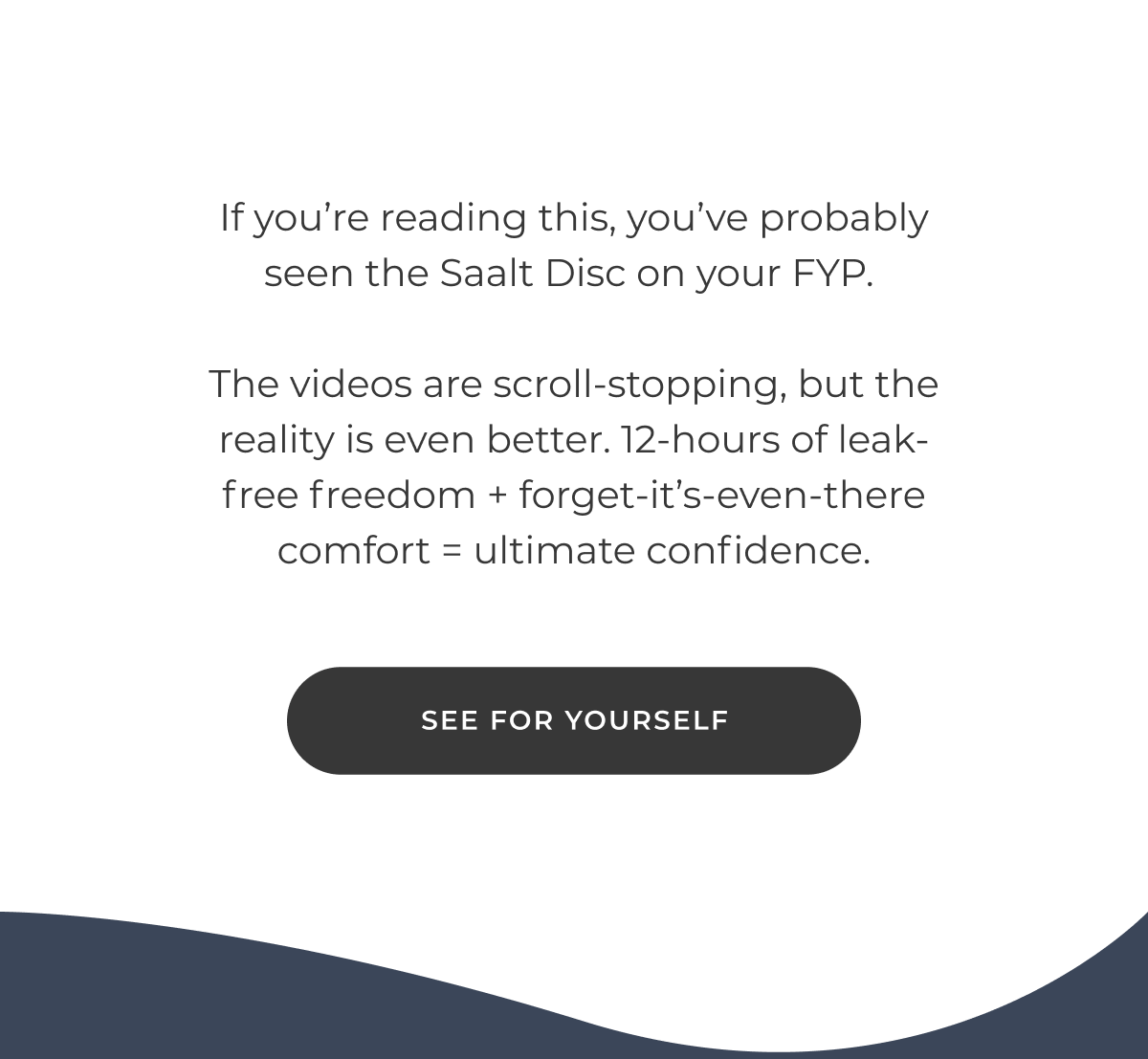 See for yourself why the Saalt Disc goes viral again and again.