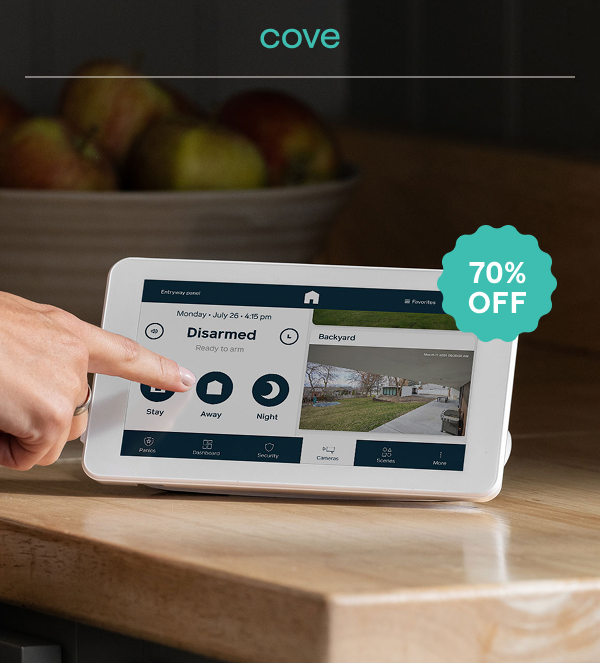 Image of a hand arming the Cove system