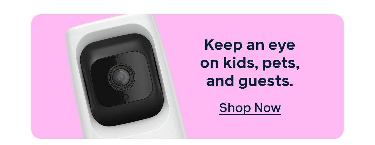 Keep an eye on kids, pets, and guests with our Coves HD Indoor Camera