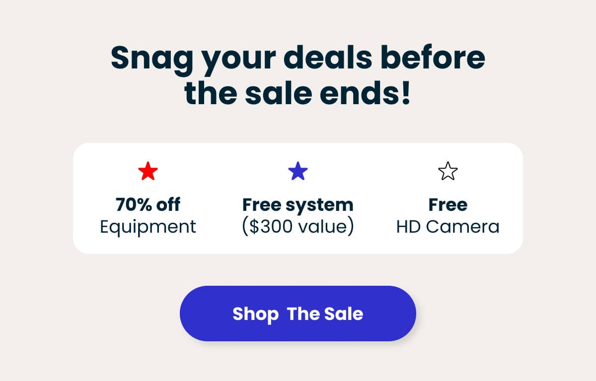 Snag your deals before the sale ends!