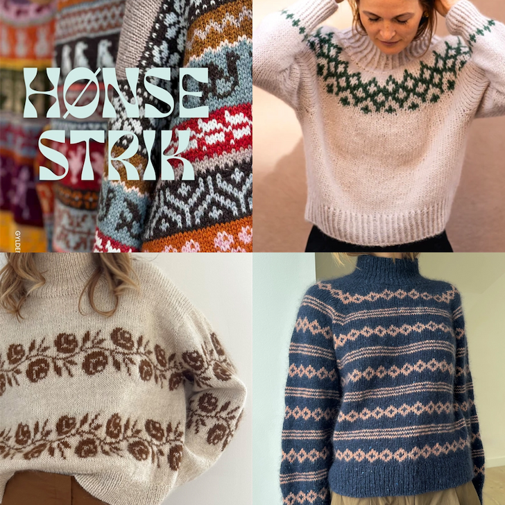 Mønsterstrik: Hønsestrik, Plush Sweater, Rosie Sweater, Mikala Sweater