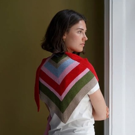 Trekroner sjal fra Kit Couture