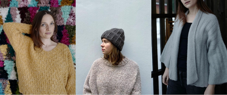 Sommerfuglens designs i Walløe-garn