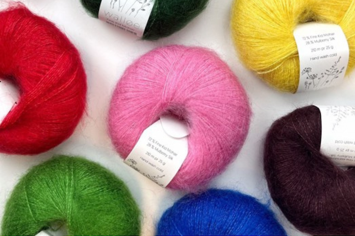 Fine Kid Mohair fra Walløe