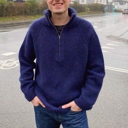 Zipper Sweater Man af PetiteKnit