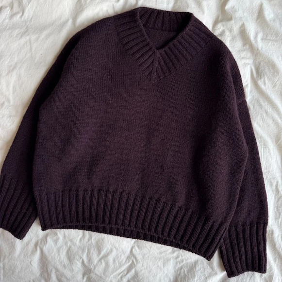 hannah Sweater V-neck fra PetiteKnit