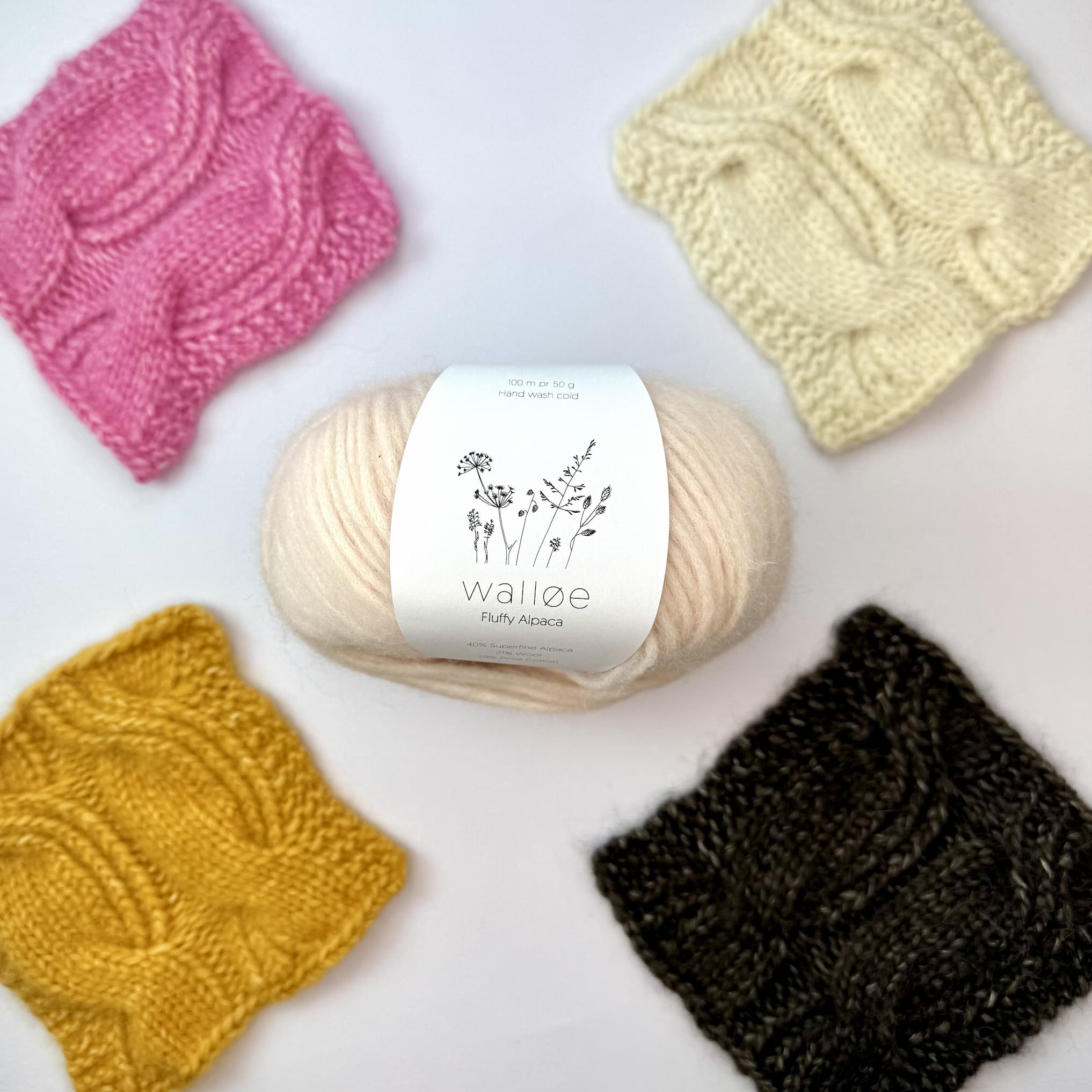 Walløe Fluffy Alpaca fv. 6 Rose