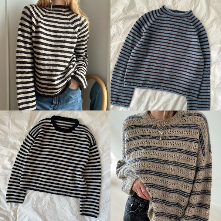 Striber: Sweater no. 32, Frankie Sweater, Olga Blouse, Lace Loop Sweater