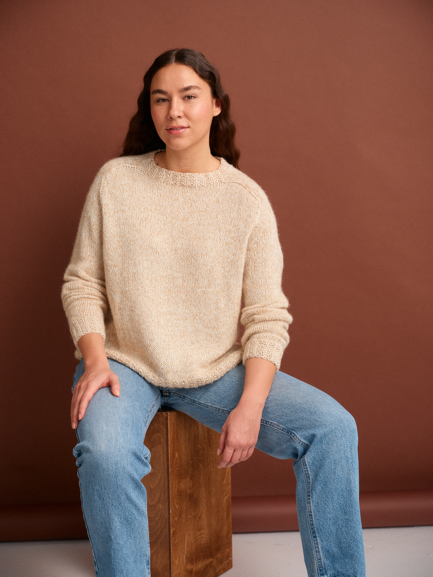 52 weeks of Sweaters - beige sweater
