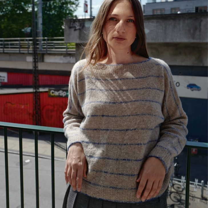 Bright Line Blouse af Inga Walløe