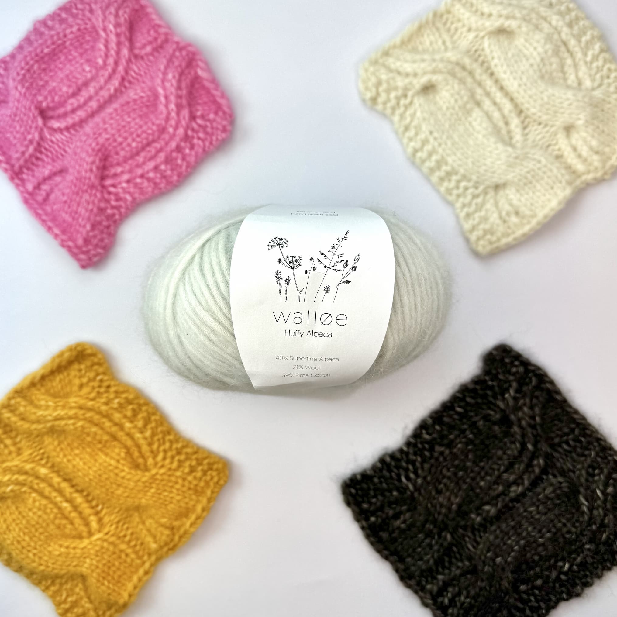 Walløe Fluffy Alpaca fv. 3 Sky