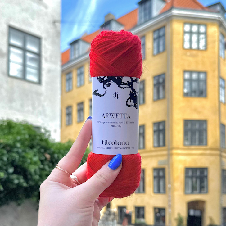 Arwetta fv. 218 Chinese Red fra Filcolana
