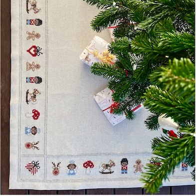 Gingerbread Christmas Juletræstæppe