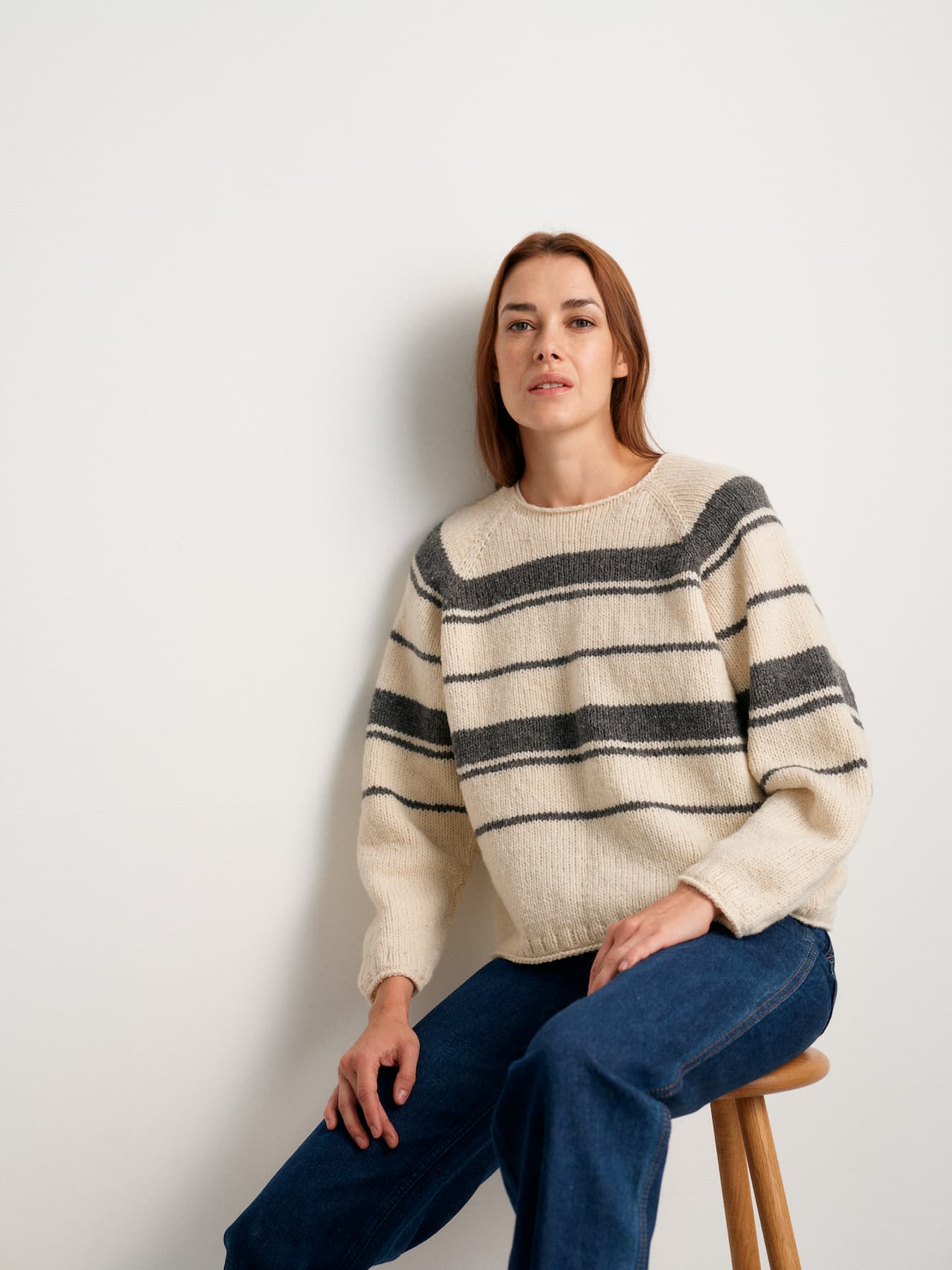 52 weeks of Sweaters - stribet strukturstrik