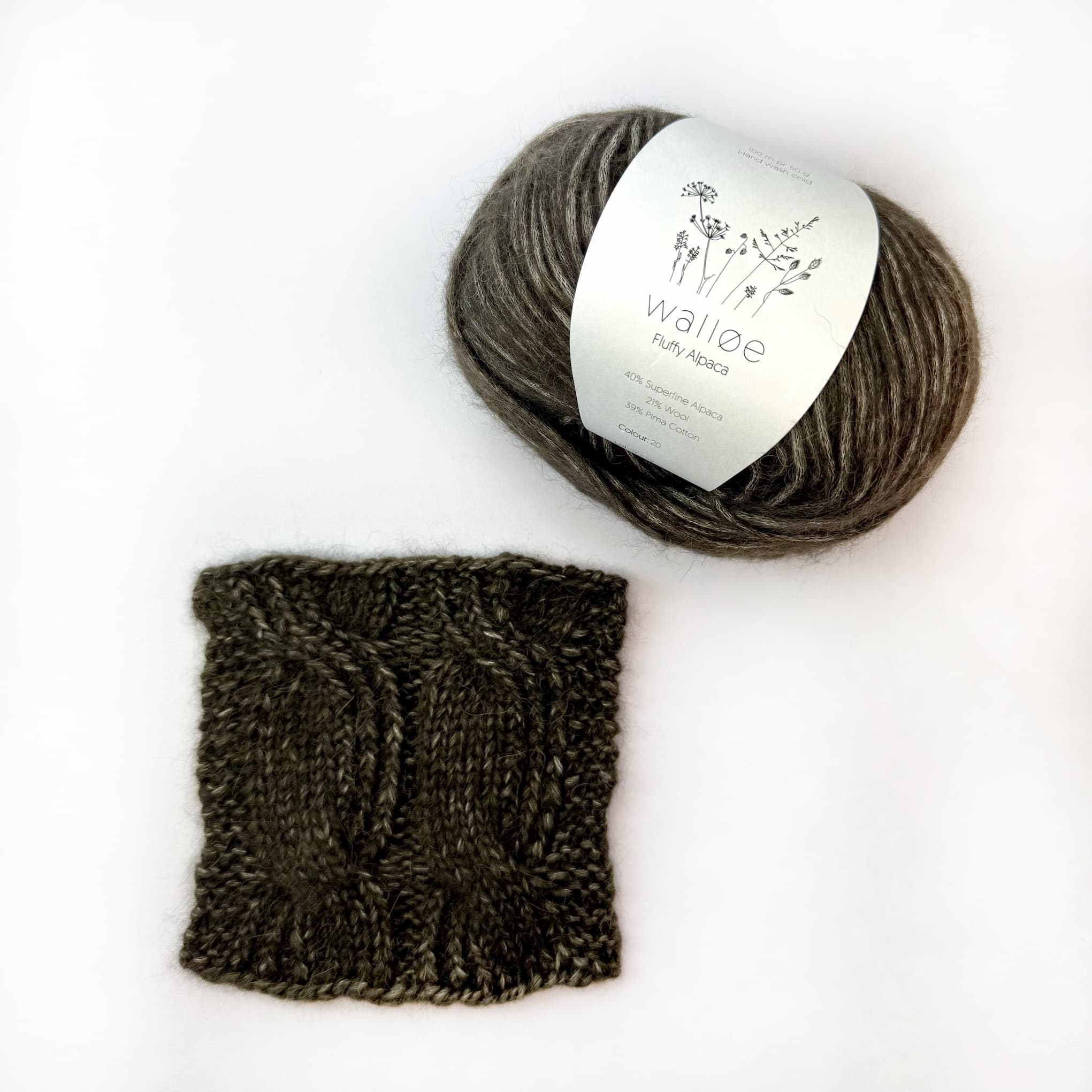 Walløe Fluffy Alpaca fv. 20 Muld