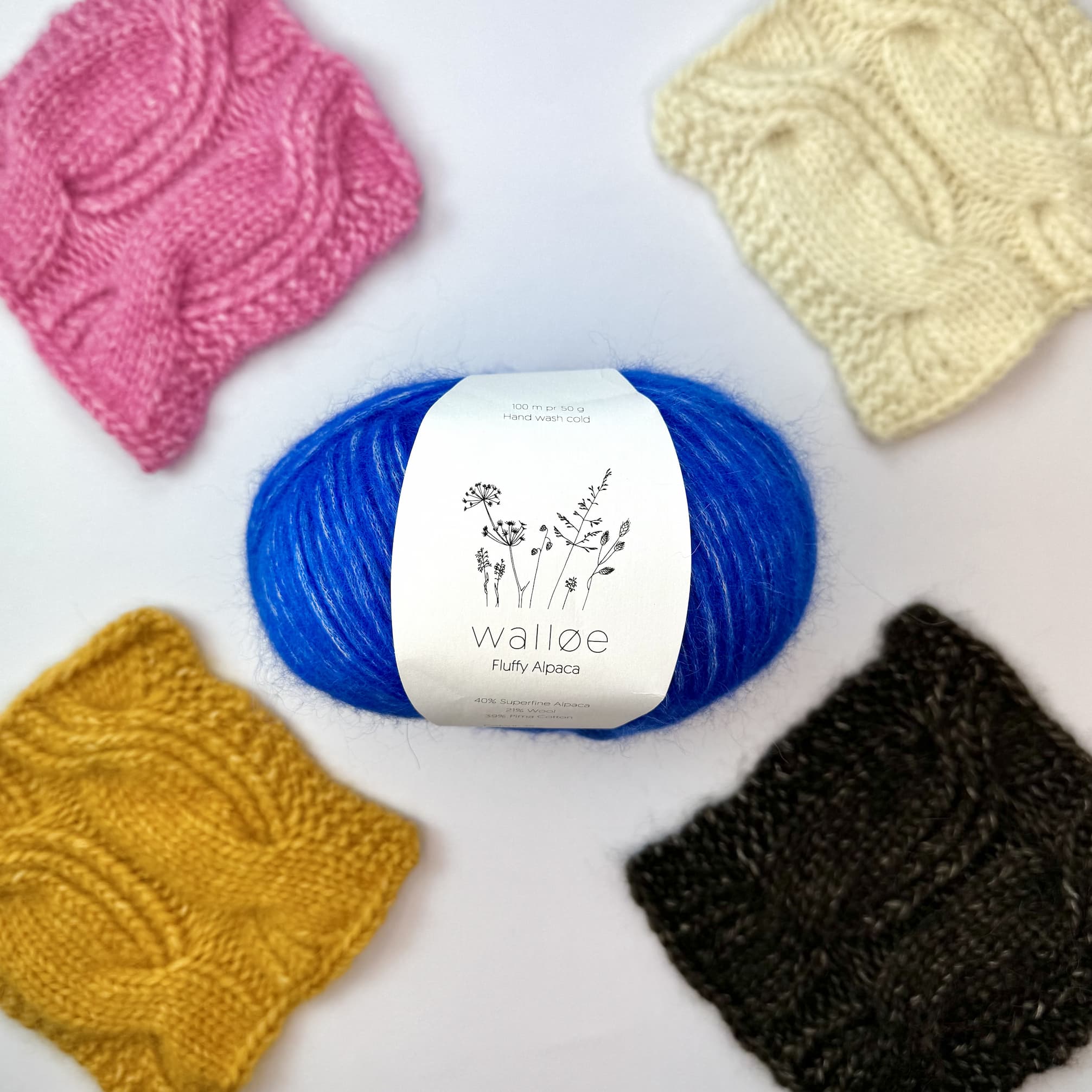 Walløe Fluffy Alpaca fv. 36 Ridderspore