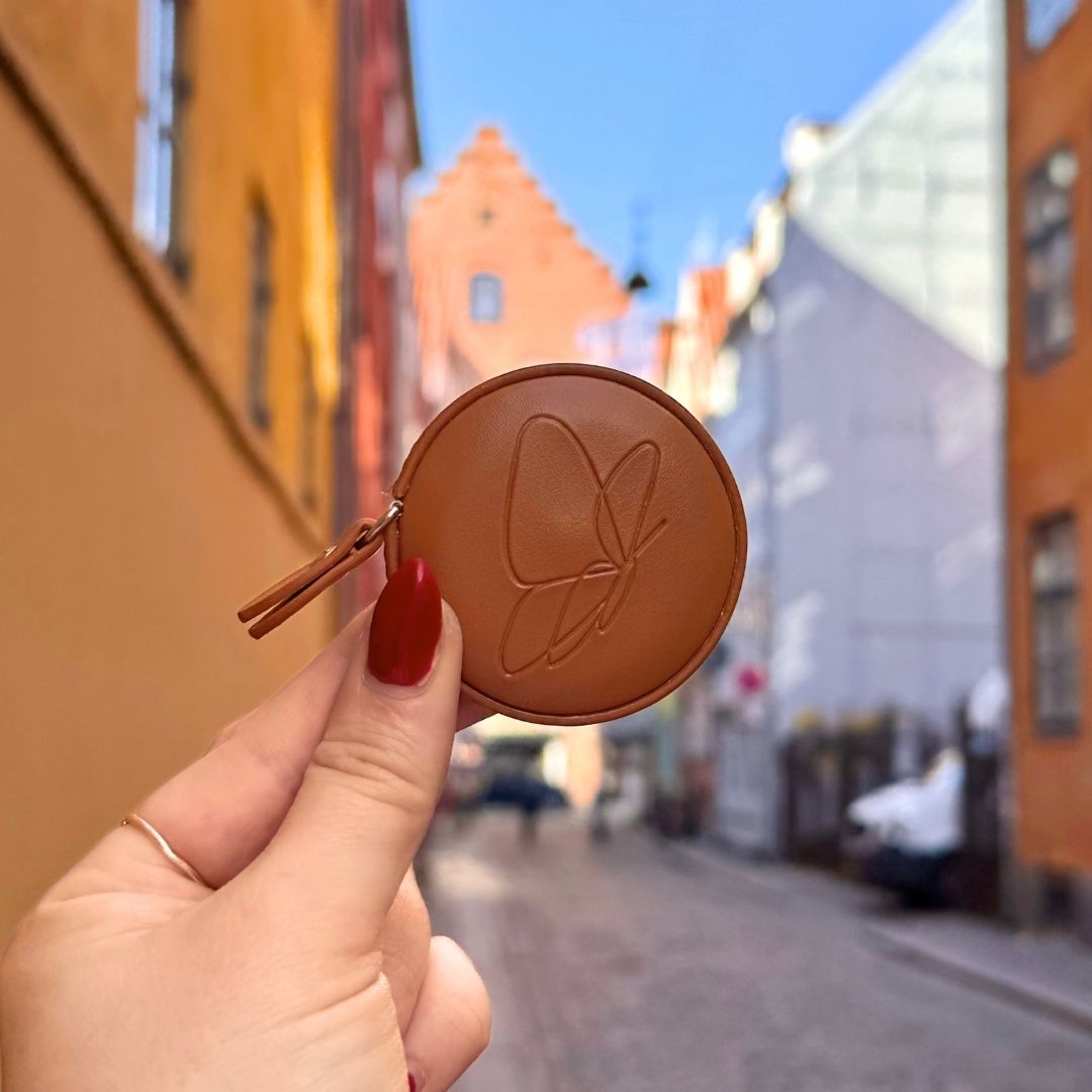 Målebånd med læder fra Sommerfuglen