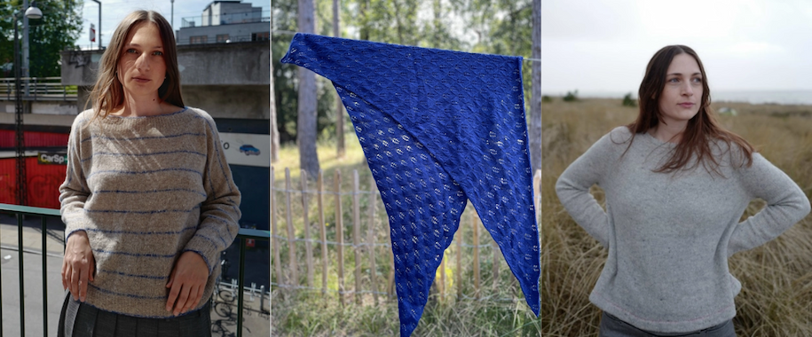 Sommerfuglens designs i Walløe-garn