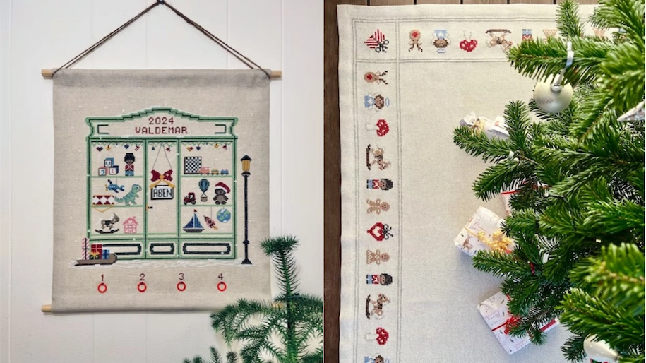 Julebroderier hos Sommerfuglen