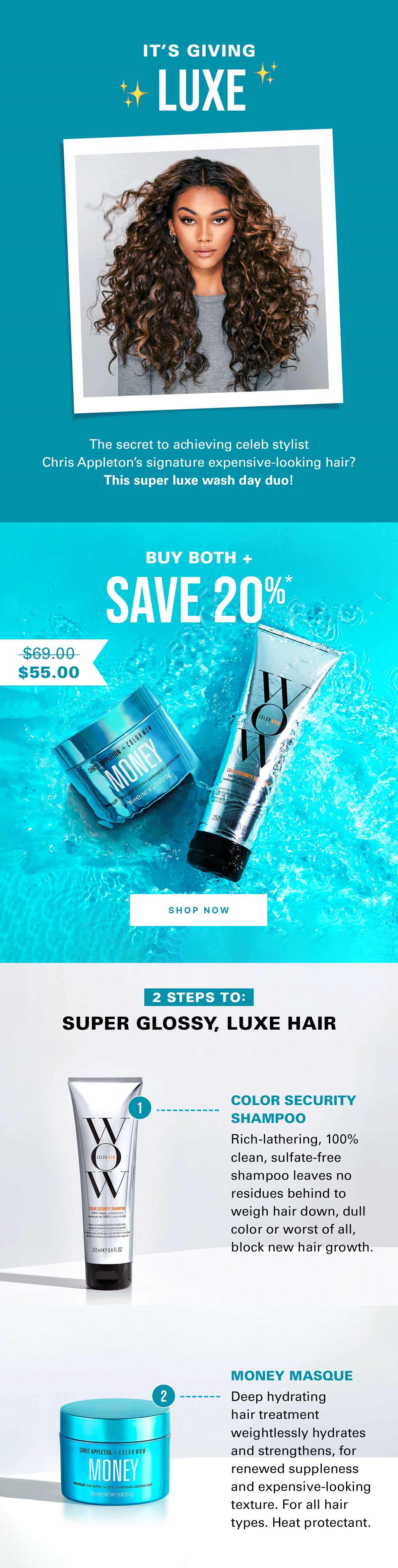 Chris Appleton’s key to luxe hair Color Wow