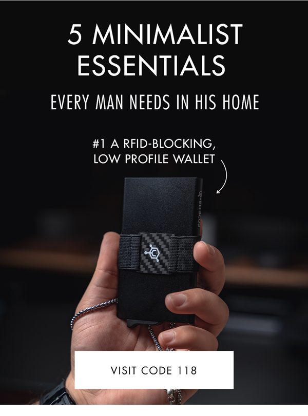 5 minimalist essentials every man needs 😎 Code 118