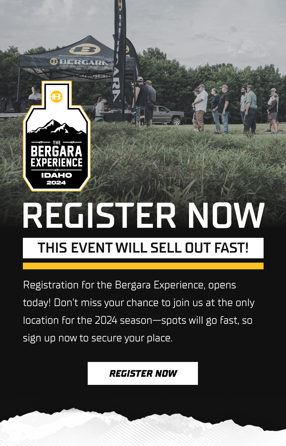 Bergara Experience Registration is Open now!