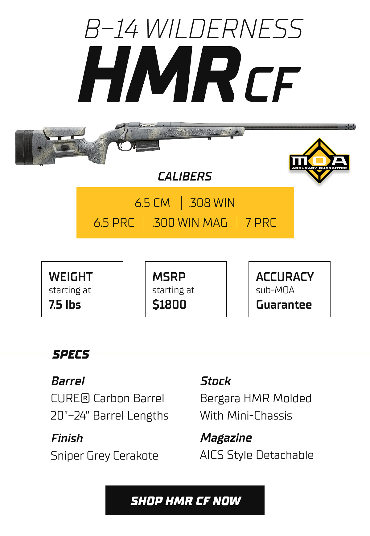 Take a closer look at the B-14 HMR Wilderness CF!