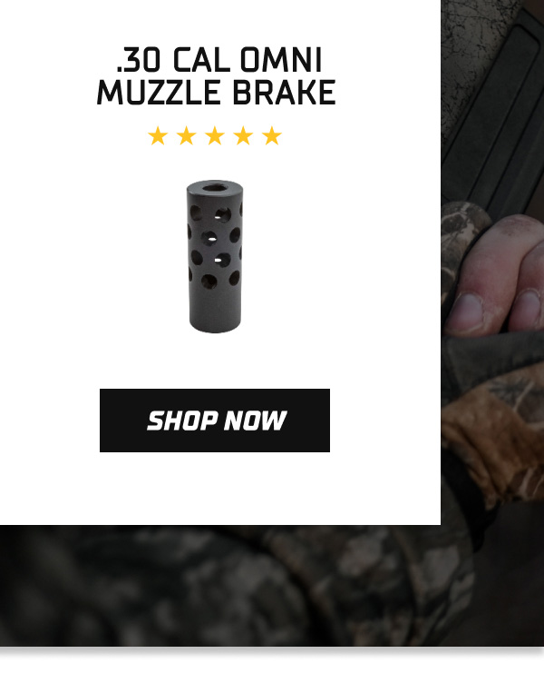 Shop the .30 Cal Omni Muzzle Brake now!