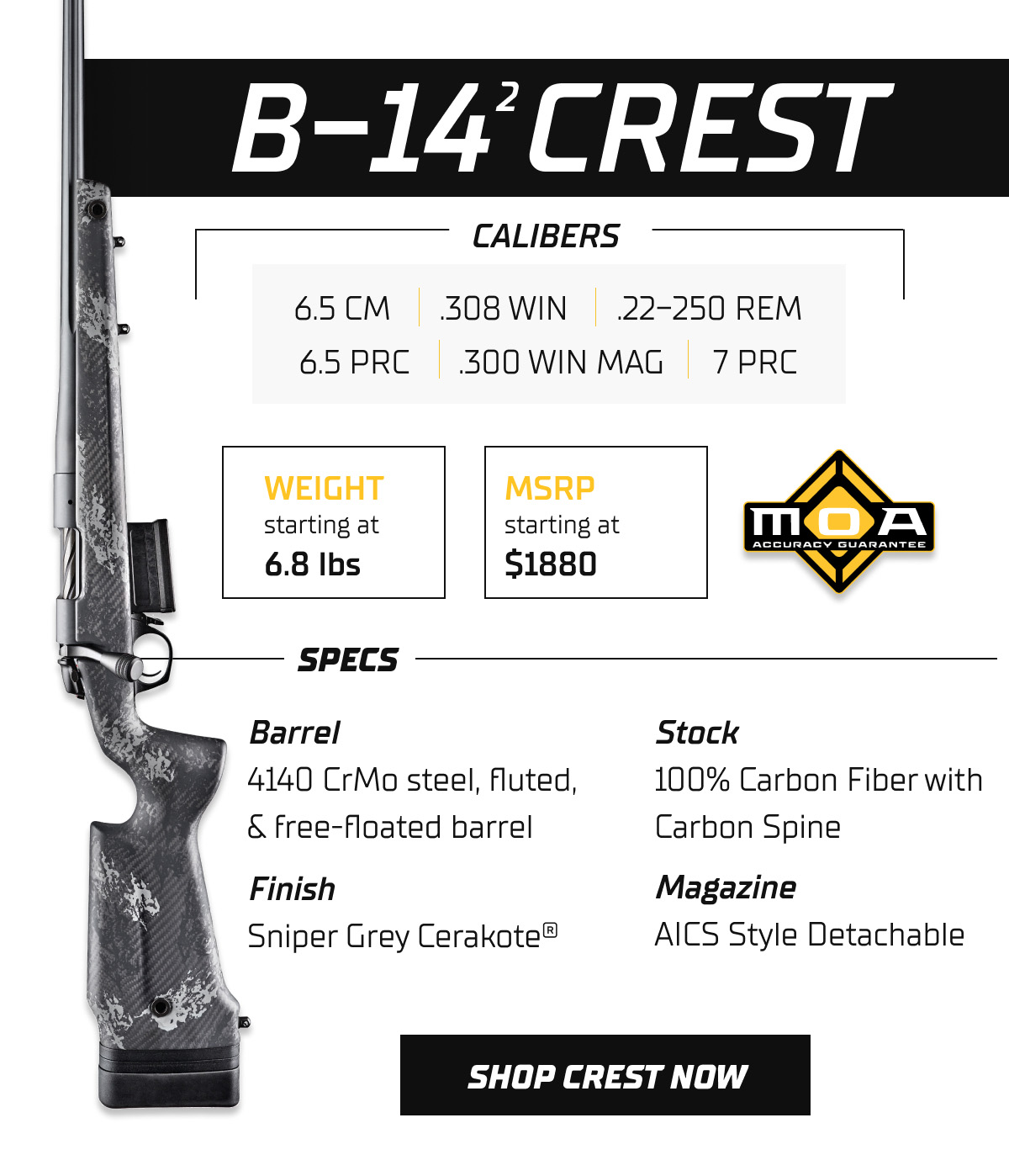 Shop the new B-14 Squared Crest now!