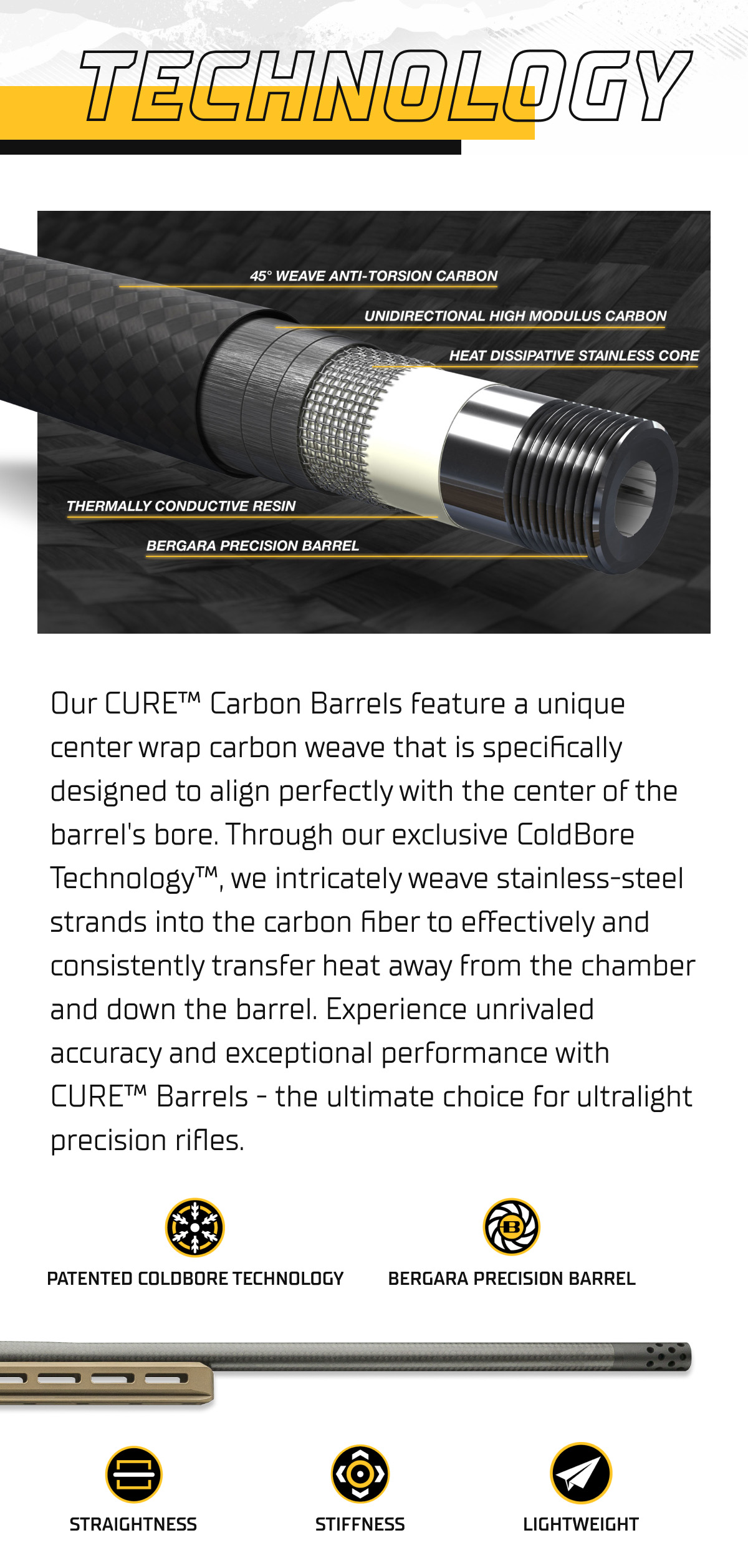 Watch a deeper dive into how we made the best carbon barrel!.