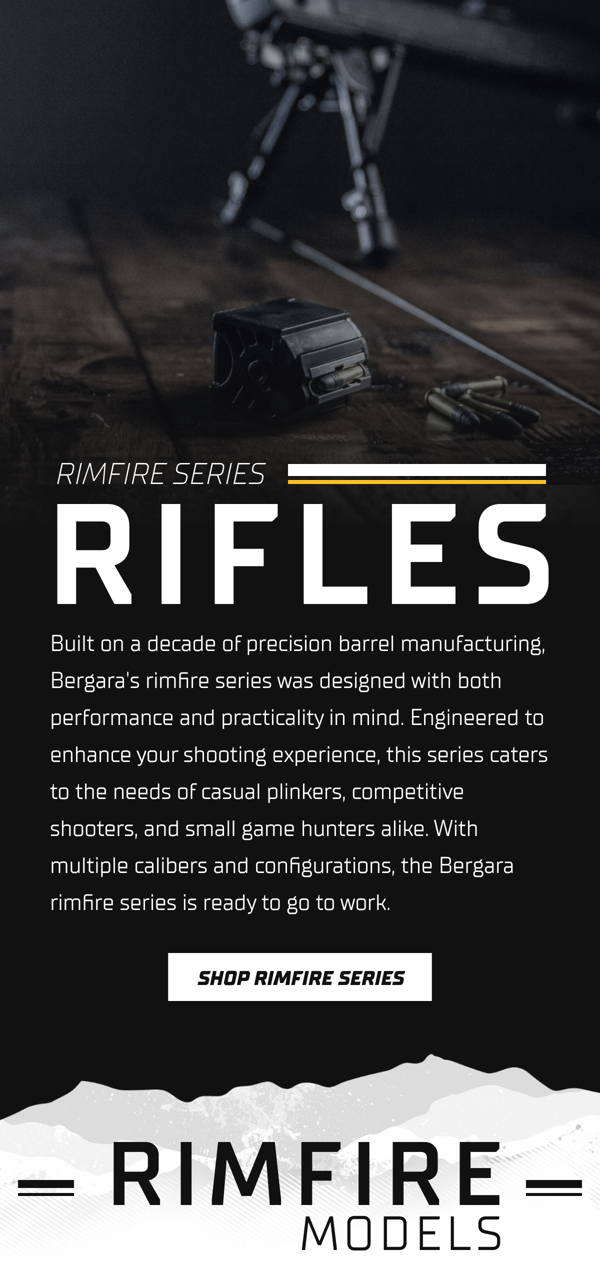 Bergara Rimfire Series overview.