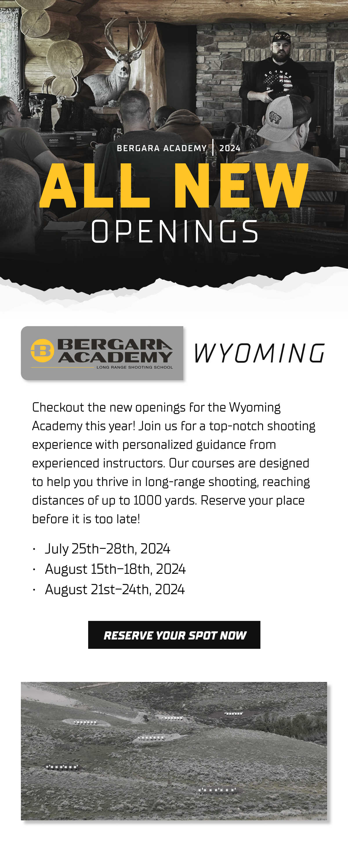Wyoming academy has a few recent openings.