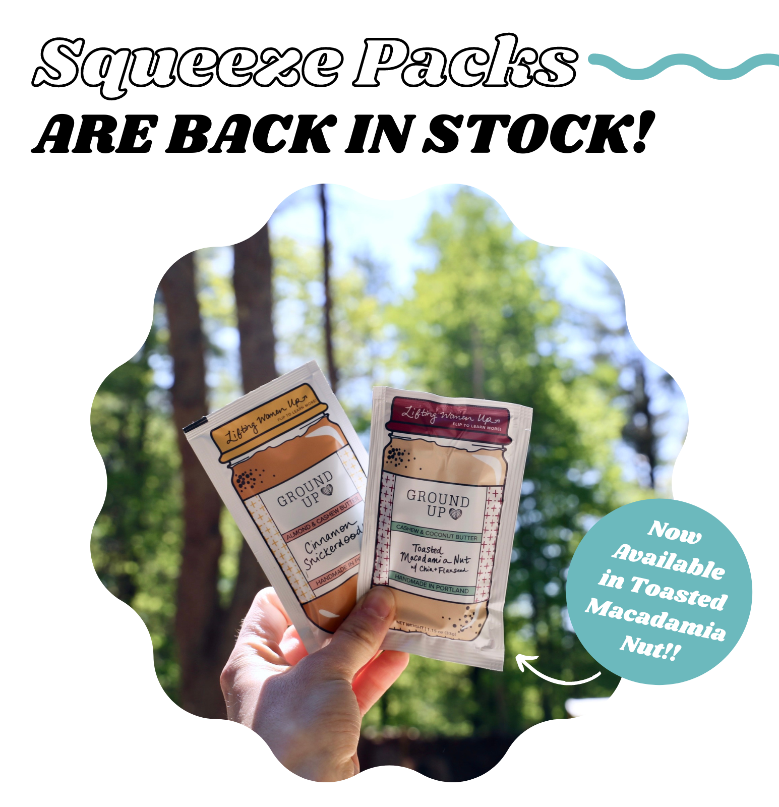 SQUEEZE PACKS ARE BACK 😎 Ground Up PDX