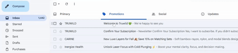Truwild inbox