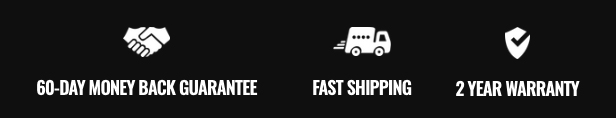 60-Day Money Back Guarantee, Shop Klarna, Fast Shipping and Returns