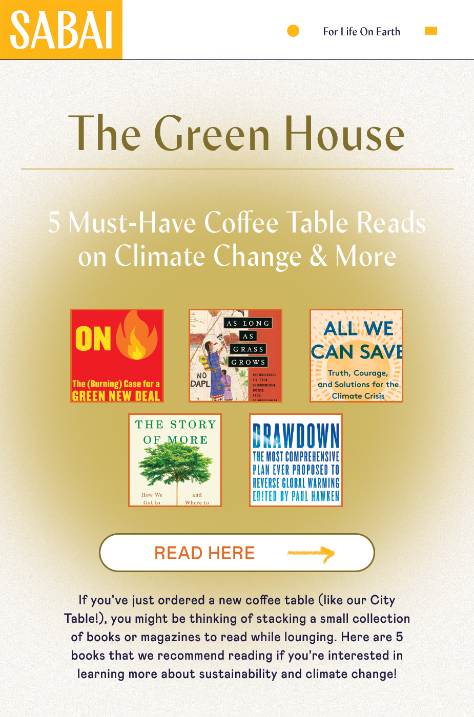 5 MustHave Coffee Table Reads on Climate Change & More 📖 Sabai Design