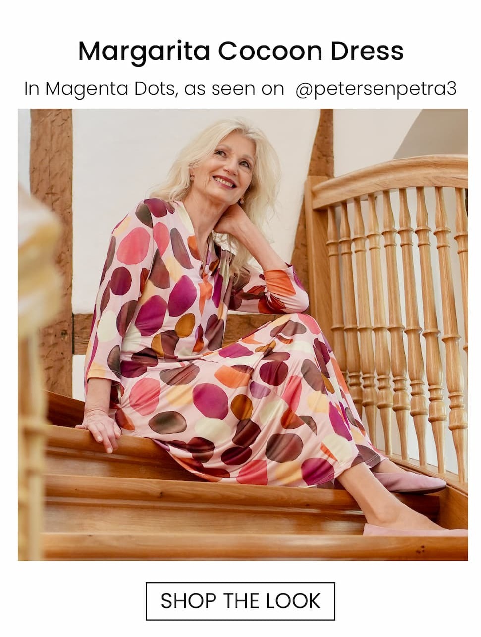 an image of a woman in a pink dress and a pink and white striped shirt