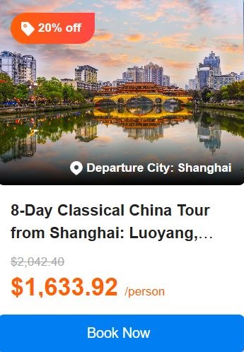 8-Day Classical China Tour from Shanghai: Luoyang, White Horse Monastery, Sanmenxia, Xi'an, Chengdu | Ticket Admission Included | Hotel Breakfast Included | 5.0 (5 reviews) Tour Code: 708687