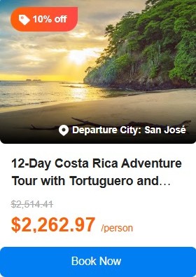 12-Day Costa Rica Adventure Tour with Tortuguero and Guanacaste Extensions from San José: Monteverde and Arenal 5.0 (0 reviews) Tour Code: 716076
