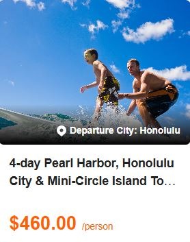 4-day Pearl Harbor, Honolulu City & Mini-Circle Island Tour Package from Honolulu | 2-14 Pax Small Group Tour 4.7 (18 reviews) Tour Code: 24228