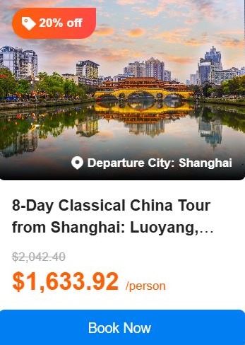 8-Day Classical China Tour from Shanghai: Luoyang, White Horse Monastery, Sanmenxia, Xi'an, Chengdu | Ticket Admission Included | Hotel Breakfast Included | 5.0 (5 reviews) Tour Code: 708687