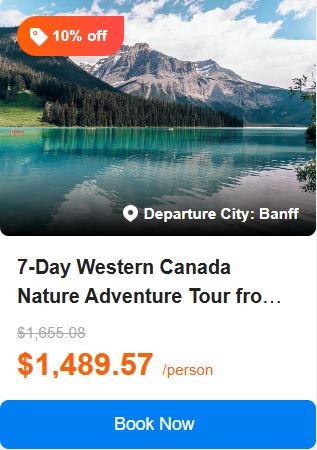 7-Day Western Canada Nature Adventure Tour from Banff: Whistler, Icefields Parkway and Revelstoke 5.0 (5 reviews) Tour Code: 719115