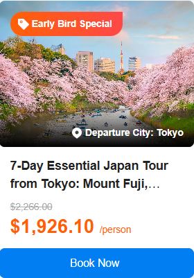 7-Day Essential Japan Tour from Tokyo: Mount Fuji, Toyota, Kyoto, Osaka | Hotel Breakfasts Included | Ticket Admission Included | 4.6 (21 reviews) Tour Code: 67057