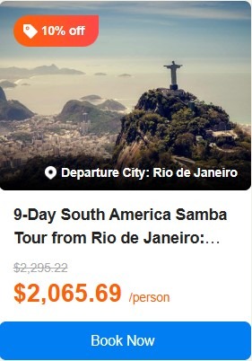 9-Day South America Samba Tour from Rio de Janeiro: Iguassu Falls and Buenos Aires 5.0 (0 reviews) Tour Code: 716199