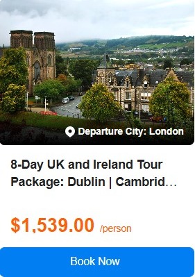 8-Day UK and Ireland Tour Package: Dublin | Cambridge | York | Durham | Edinburgh | Belfast **Airport Pick-up in London | Breakfasts and Admission Included** 5.0 (1 reviews) Tour Code: 482032